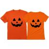 imagePumpkin Shirts for Women Men Jack O Lantern Pumpkin Costume Halloween Shirt Set Men Orange XLargeWomen Orange Small