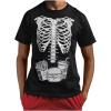 imageSkeleton Junk Food Ribcage Shirt Funny Halloween Costume for Men TShirt TShirtBlack