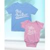 imageBig Brother Little Sister Matching Outfits Baby Announcement Sibling Shirts SetKids Shirt California Blue  Baby Pink
