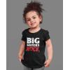 imageGirls Big Sisters Rock Best Siblings Gift Kids TShirt Big Sis Black 3T