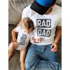 imageRad Dad  Rad Like Dad Father Shirt ampamp Son Bodysuit Funny Dad ampamp Me Matching Set Dad Black XLargeSon White 12M 612M