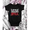 imageTstars Baby Boys Little Brothers Roll Best Siblings Gifts Rock Baby Bodysuit Little BroBlack