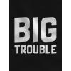 imageTstars Dad ampamp Baby Matching Set BigLittle Trouble Funny Fathers Day Gifts For DadDad Black  Baby Black