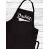 imageTstars Daddy Best Fathers Day Gift Distressed Vintage Style BBQ Chef Apron One Size Black
