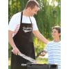 imageTstars Daddy Best Fathers Day Gift Distressed Vintage Style BBQ Chef Apron One Size Black