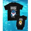 imageTstars Daddy ampamp Baby Shark Shirts Set Father and Son Daughter Matching OutfitsDaddy Black  Baby Black