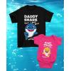 imageTstars Daddy ampamp Baby Shark Shirts Set Father and Son Daughter Matching OutfitsDaddy Black  Baby Wow Pink