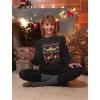 imageTstars Feliz Navidad Mexican Ugly Christmas Sweater Funny Xmas Women SweatshirtBlack