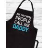 imageTstars My Favorite People Call Me DADDY  Funny Gift for Fathers BBQ Chef Apron One Size Black