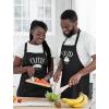 imageTstars Stud Muffin ampamp Cutie Pie Couples Aprons His and Hers Matching Cooking Apron Set Cutie Black OSStud Black OSCutie Black  Stud Black