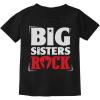 imageGirls Big Sisters Rock Best Siblings Gift Kids TShirt Big Sis Black 2T
