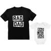 imageRad Dad  Rad Like Dad Father Shirt ampamp Son Bodysuit Funny Dad ampamp Me Matching Set Dad Black XLargeSon White 12M 612M