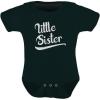 imageTeeStars  Little Sister Baby Announcement Gift for Baby Girl Baby BodysuitBlack