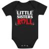 imageTstars Baby Boys Little Brothers Roll Best Siblings Gifts Rock Baby Bodysuit Little BroBlack