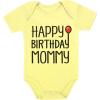 imageTstars Happy Birthday Mommy Outfit Infant Moms Gift Baby Girl Boy Bodysuit Pants SetYellow