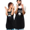 imageTstars Stud Muffin ampamp Cutie Pie Couples Aprons His and Hers Matching Cooking Apron Set Cutie Black OSStud Black OSCutie Black  Stud Black