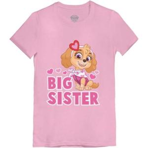 imagePaw Patrol Skye Big Sister Shirt Outfit Gift Toddler Kids Girls Fitted TShirtPink