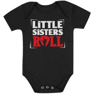 imageTstars Baby Boys Little Brothers Roll Best Siblings Gifts Rock Baby Bodysuit Little BroBlack