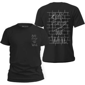 imageTstars Pink Floyd The Wall Dark Side of The Moon Rock Band Tee for Men Classic Rock Front and Back TShirtThe Wall  Black