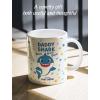 imageDaddy Shark Coffee Mug for Dad Fathers Day Funny Baby Shark Mug Father Daughter or Father Son Gifts Baby Shark Doo doo doo Father Ceramic Mug Dad Birthday Gifts Novelty Mug 15 Ounce White