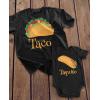 imageFathers Day Taco Taquito Dad and Baby Shirts Funny Daddy and Son Matching OutfitBlack Baby  Black Dad