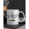 imageShark Coffee Mug for Dad Fathers Day Family Funny Daddy Ceramic Mug Birthday for Dad Christmas for Father from Kids Shark Dad Coffee Mug 15 Ounce WhiteWhite