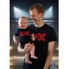 imageTstars ACDC Dad ampamp Baby Matching Outfits New Dads Gift Set Fathers Day Shirt and Infant Bodysuit for Son or DaughterBlack Baby  Black Dad