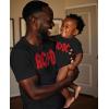 imageTstars ACDC Dad ampamp Baby Matching Outfits New Dads Gift Set Fathers Day Shirt and Infant Bodysuit for Son or DaughterBlack Baby  Black Dad