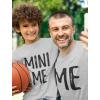 imageTstars Dad and Son Matching TShirts Funny Me ampamp Mini Me Matching Set OutfitDad Gray  Son Gray