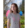 imageTstars Easter Bunny Face TShirt WomenGray