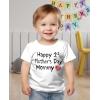 imageTstars Happy Mothers Day Mommy TShirt for Kids Gift for Mom Toddler ampamp Youth Shirt for Boys ampamp GirlsWhite