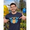 imageTstars Hip Trio Bunnies Shades Funny Hipster Easter Bunny TShirtNavy