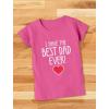 imageTstars I Have The Best Dad Ever Toddler Kids Girls Fitted TShirtLavender