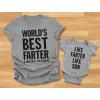 imageTstars Like Farter Like Son Dad and Baby Matching Shirts Gifts for New Dads Fathers Day Dad Shirt ampamp Infant Baby BodysuitDad Gray  Son Gray