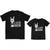 imageTstars Father Daddy and Son Matching Outfits Fathers Day Funny Dad Shirts for Men Kids ShirtBlack