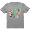 imageTstars Paw Patrol Skye Daddy is My Hero Fathers Day Toddler Kids TShirtGray