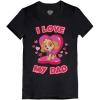 imageTstars Skye Paw Patrol Shirt Fathers Day I Love My Dad Toddler Girls Kids Fitted TShirt 5T Black