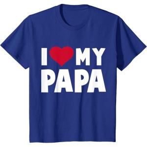 imageKids I Love My DaddyGifts for Dad Papa Fathers Day Toddler Kids TShirtRoyal Blue