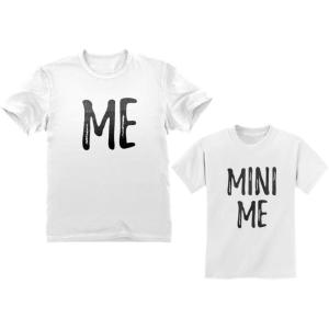 imageTstars Dad and Son Matching TShirts Funny Me ampamp Mini Me Matching Set OutfitDad White  Son White