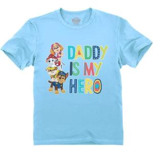imageTstars Paw Patrol Skye Daddy is My Hero Fathers Day Toddler Kids TShirtCalifornia Blue
