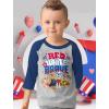 imageRed White ampamp Brave Paw Patrol Unisex 4th of July Shirt USA American Flag Memorial Day 34 Sleeve Baseball JerseyBlue