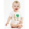 imageTstars  Irish Clover Love St Patricks Day Cute Irish Baby BodysuitBlack