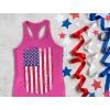 imageTstars 4th of July Tank Tops for Women Distressed USA American Flag 1776 Womens Memorial Day Shirt Patriotic Racerback TopBerry