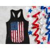 imageTstars 4th of July Tank Tops for Women Distressed USA American Flag 1776 Womens Memorial Day Shirt Patriotic Racerback TopBlack