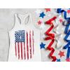 imageTstars 4th of July Tank Tops for Women Distressed USA American Flag 1776 Womens Memorial Day Shirt Patriotic Racerback TopWhite