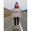 imageTstars California Bear Republic Retro Flag Sweatshirts Pullover Hoodies for WomenGrey