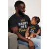 imageTstars Daddy of a Princess ampamp Daughter of a King Dad and Baby Matching Outfits Fathers Day Shirt and Infant Bodysuit SetMan Black  Baby Black