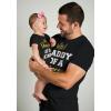 imageTstars Daddy of a Princess ampamp Daughter of a King Dad and Baby Matching Outfits Fathers Day Shirt and Infant Bodysuit SetMan Black  Baby Black