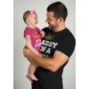 imageTstars Daddy of a Princess ampamp Daughter of a King Dad and Baby Matching Outfits Fathers Day Shirt and Infant Bodysuit SetMan Black  Baby Wow Pink