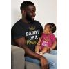 imageTstars Daddy of a Princess ampamp Daughter of a King Dad and Baby Matching Outfits Fathers Day Shirt and Infant Bodysuit SetMan Black  Baby Wow Pink